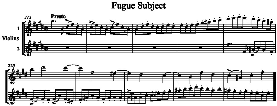 Fugue subject